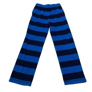 Lands’ End Blue Stripe Fleece Pajama Pants Boy’s Size 10